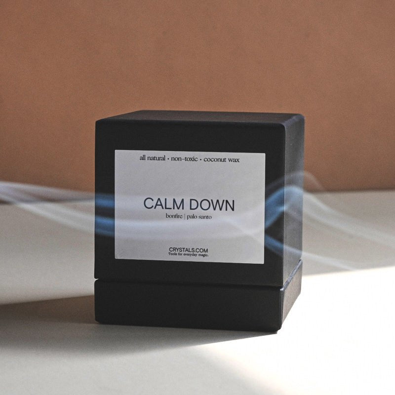 CRYSTALS.COM CALM DOWN Candle