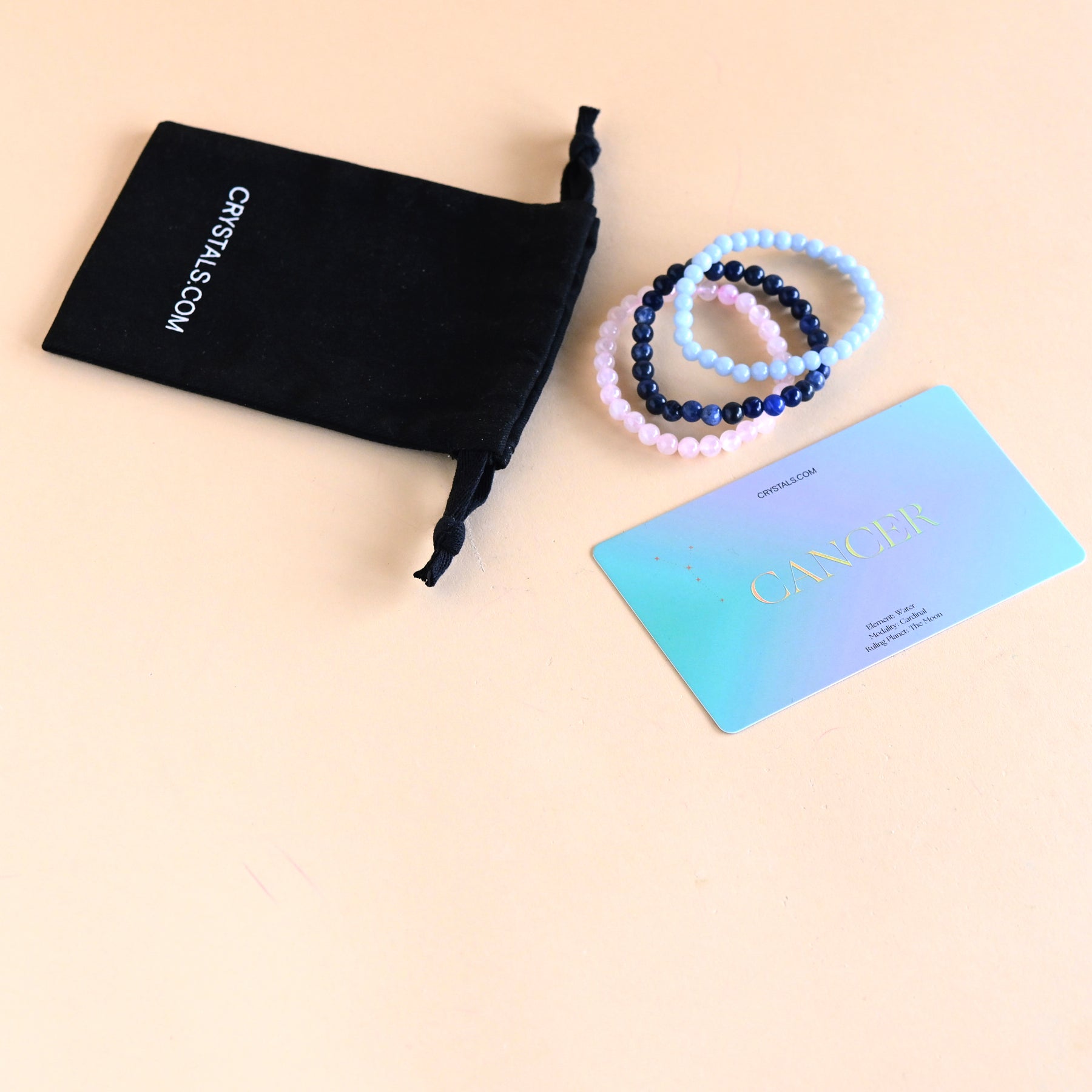 CRYSTALS.COM Cancer Bracelet Trio