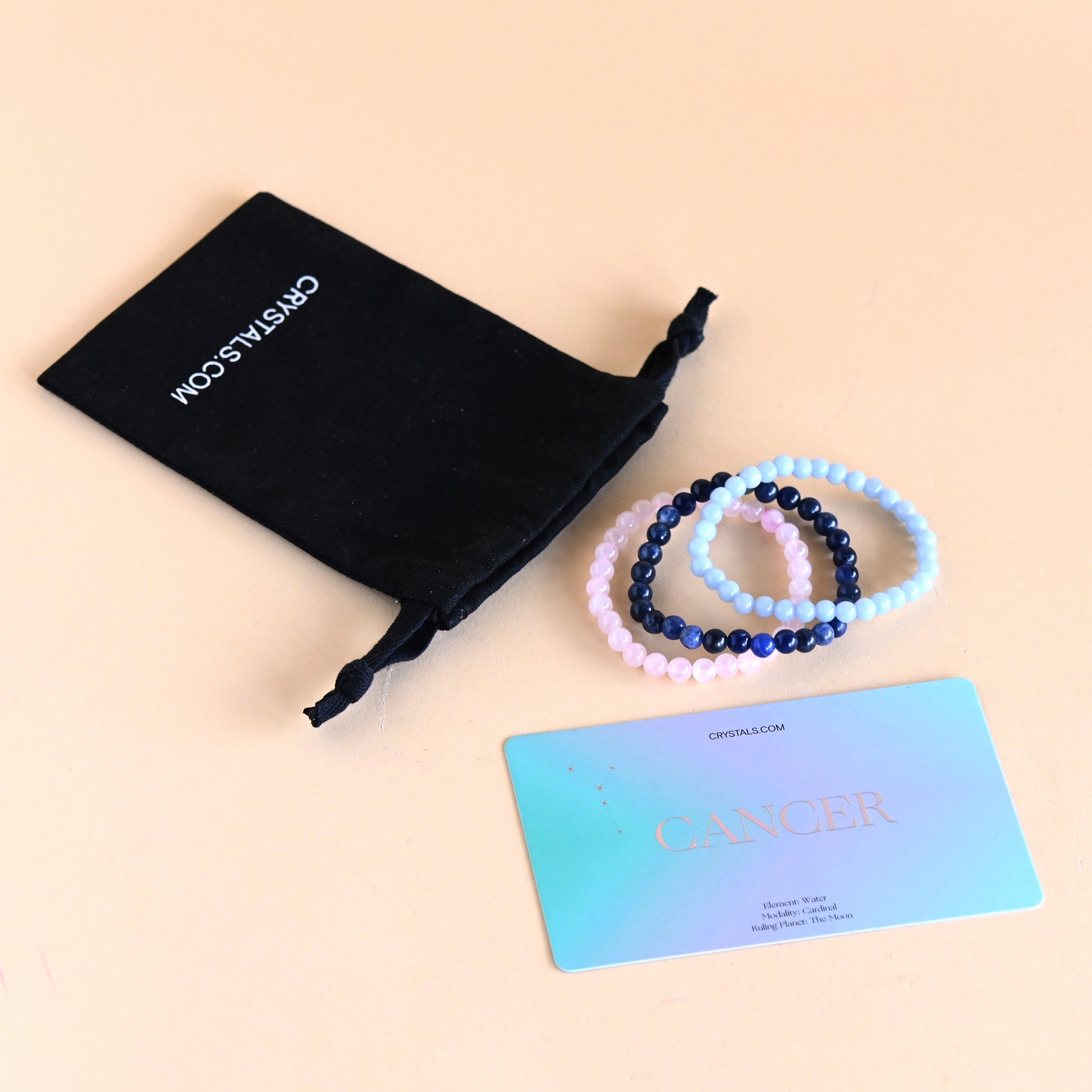 CRYSTALS.COM Cancer Bracelet Trio