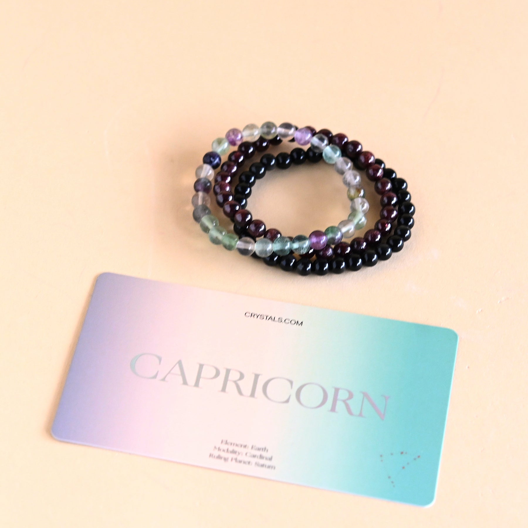 CRYSTALS.COM Capricorn Bracelet Trio