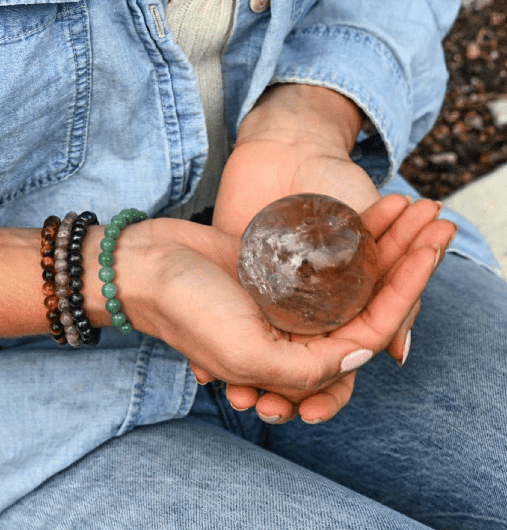 CRYSTALS.COM Green Aventurine Bracelet - LUCK