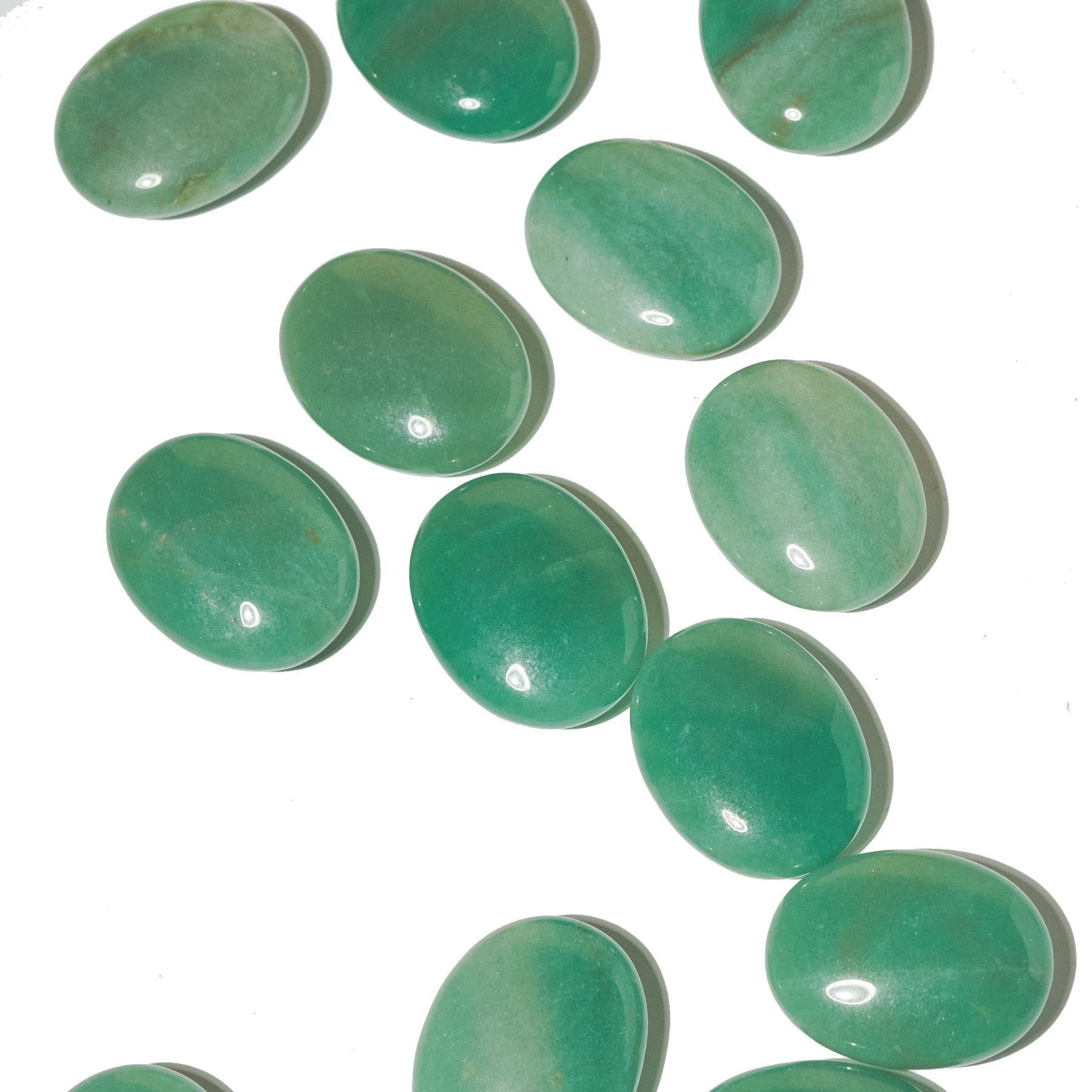 CRYSTALS.COM Green Aventurine Palm Stone