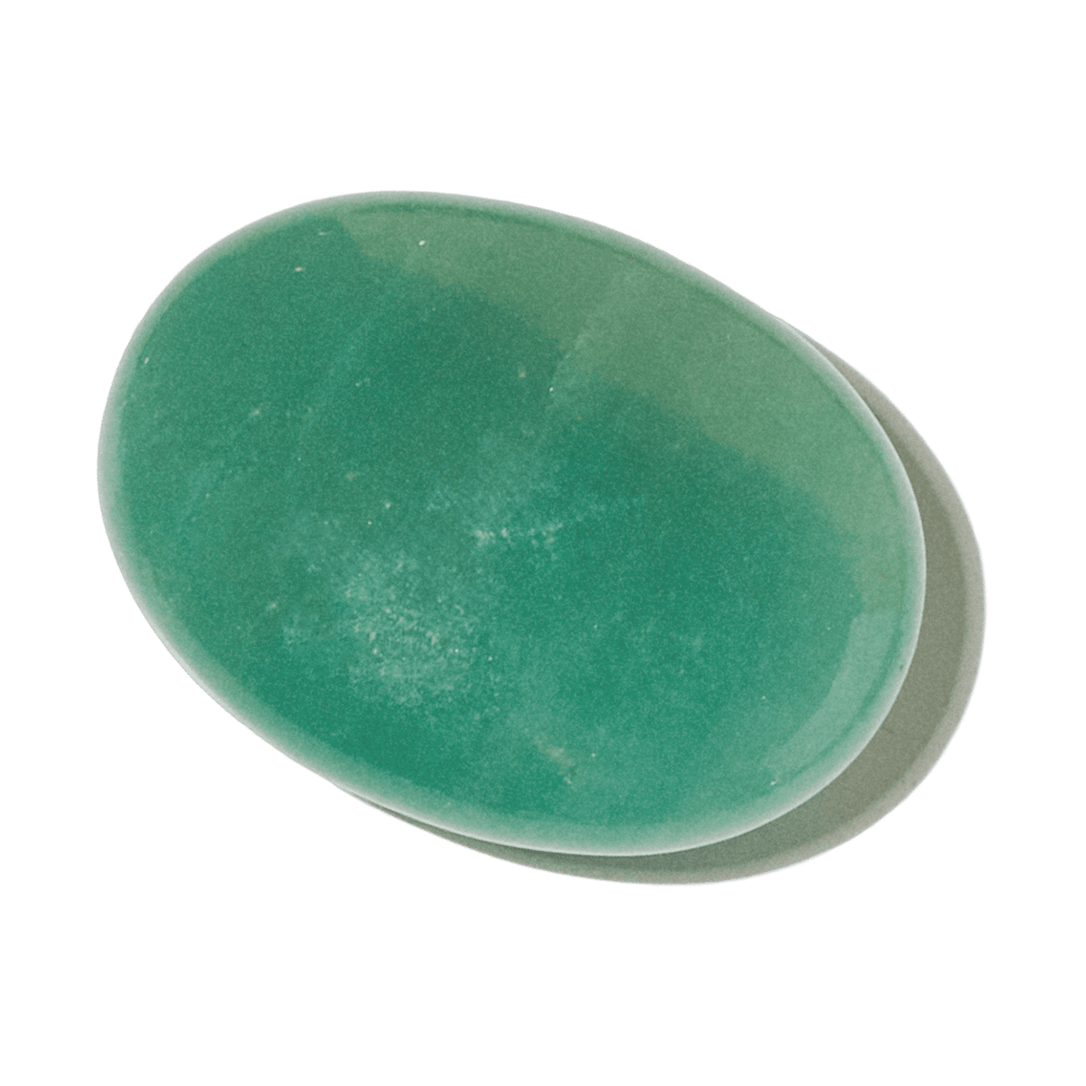 CRYSTALS.COM Green Aventurine Palm Stone