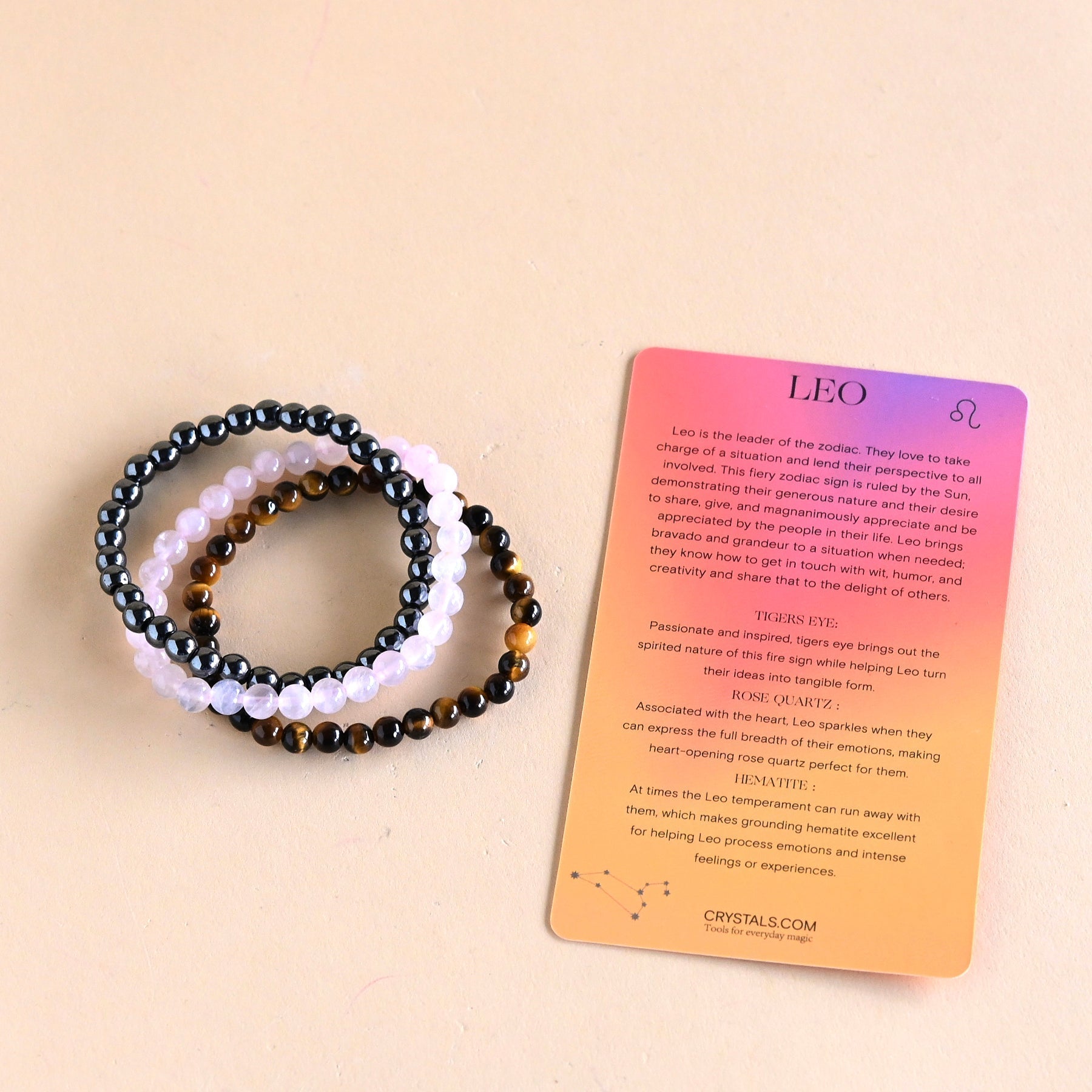 CRYSTALS.COM Leo Bracelet Trio