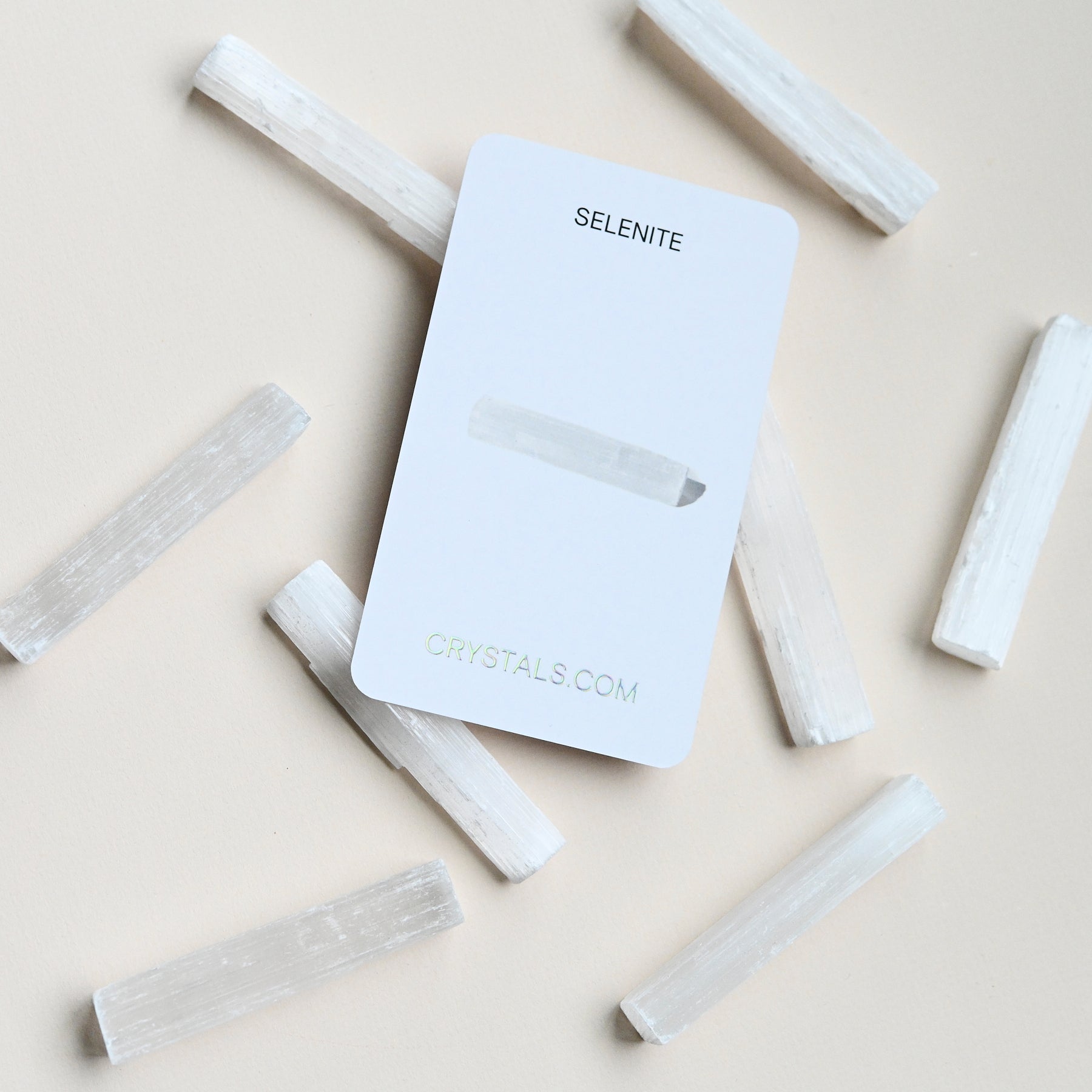 CRYSTALS.COM Selenite Cleansing Wand