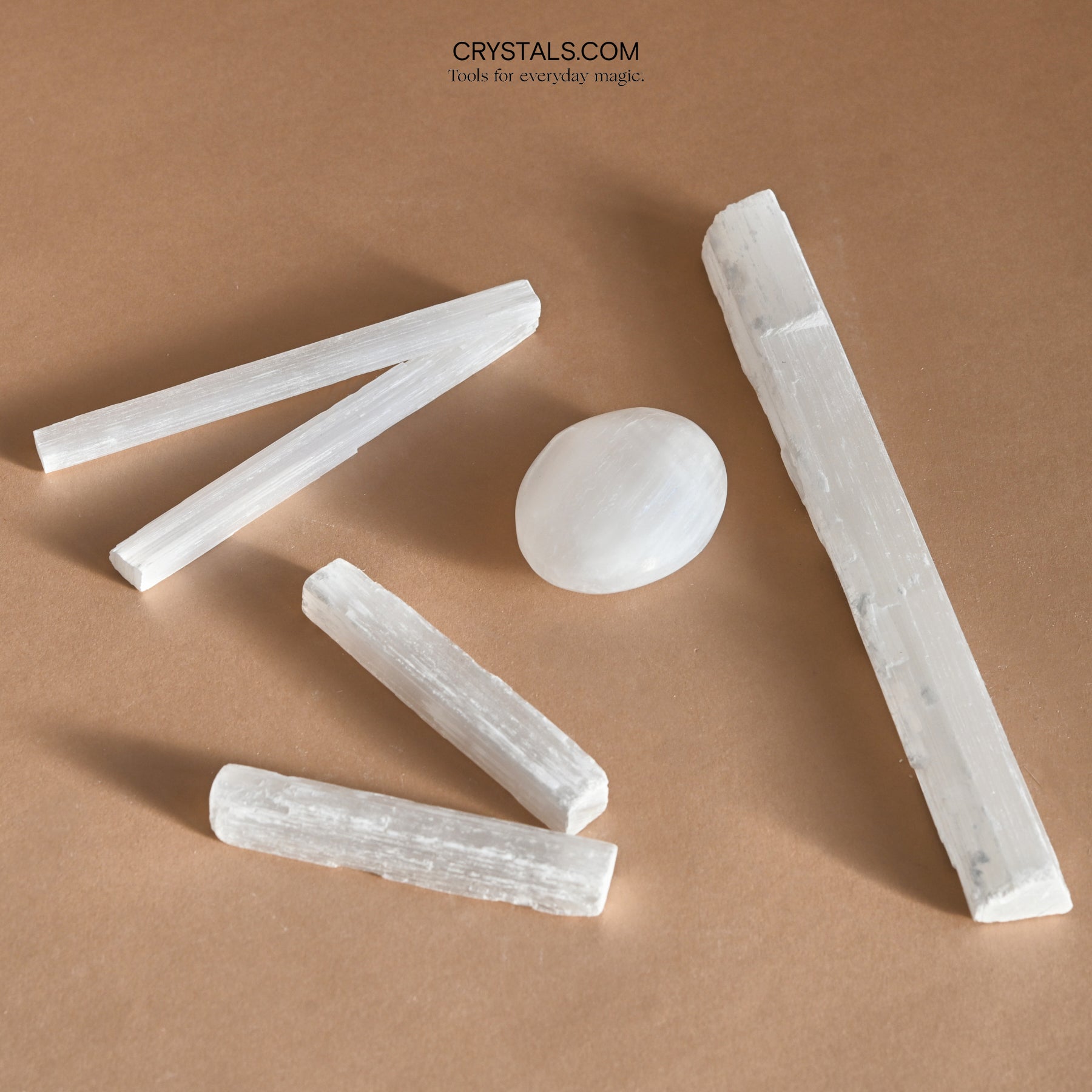 CRYSTALS.COM Selenite Cleansing Wand