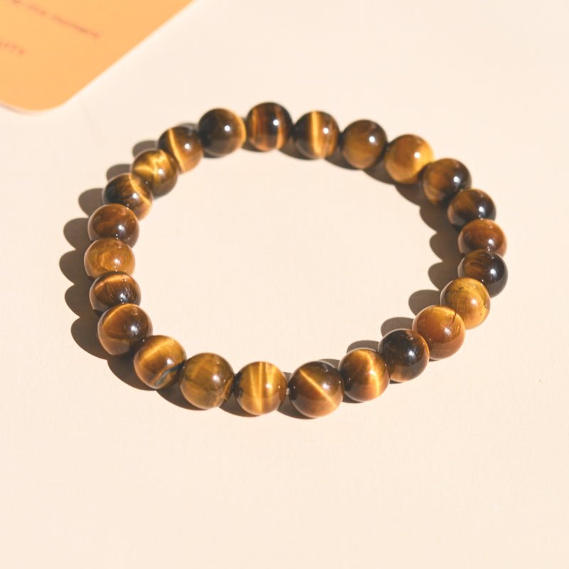 CRYSTALS.COM Tiger’s Eye Bracelet - COURAGE + JOY