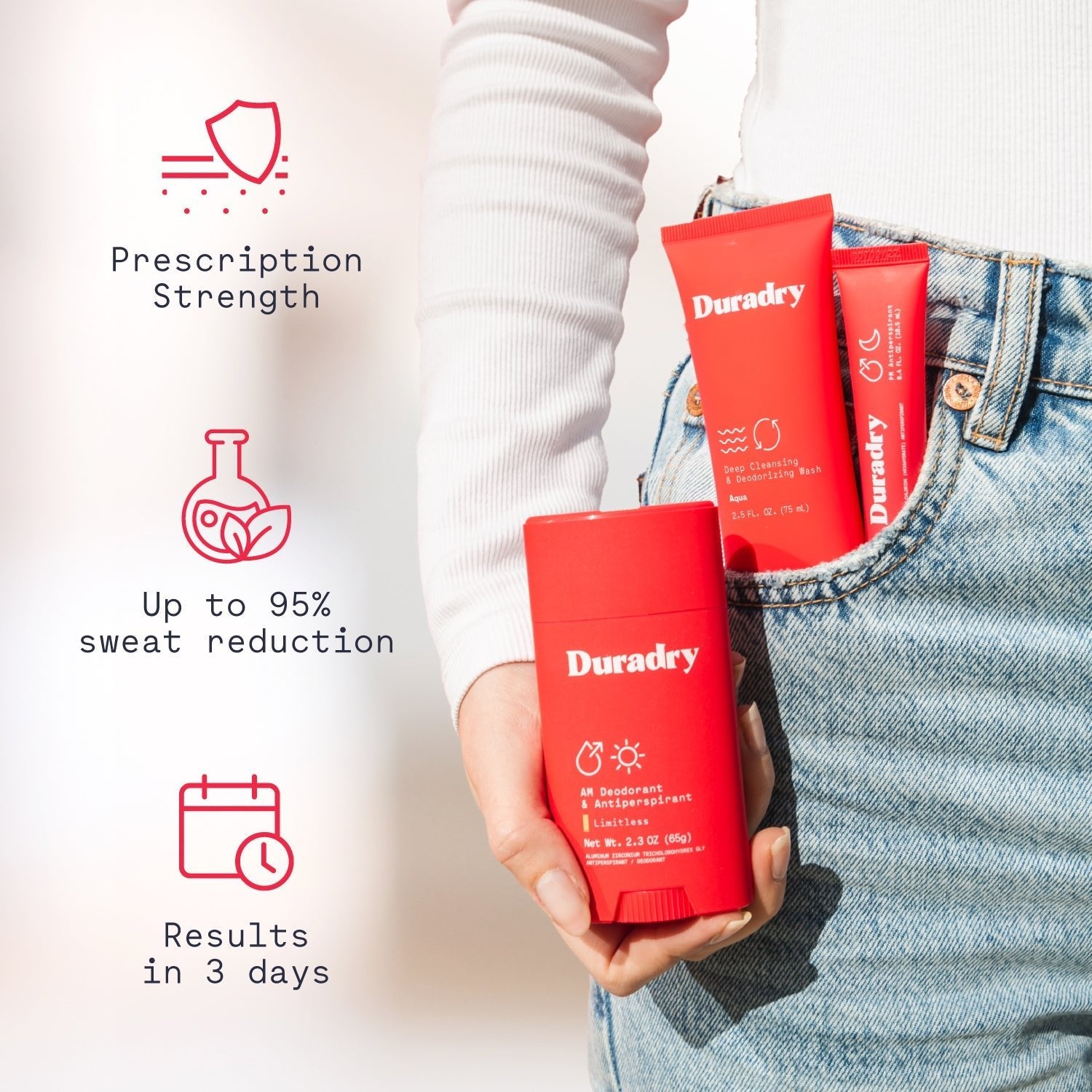 Duradry 3 - Step System - Stop Excessive Sweating