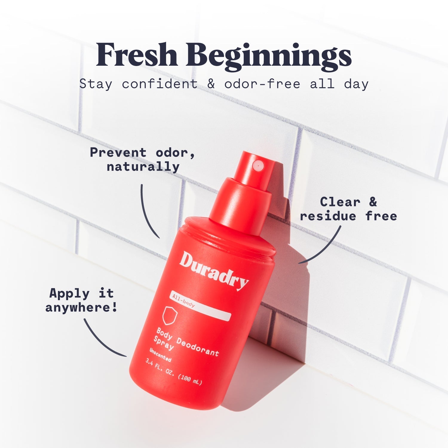 Duradry Body Deodorant Spray