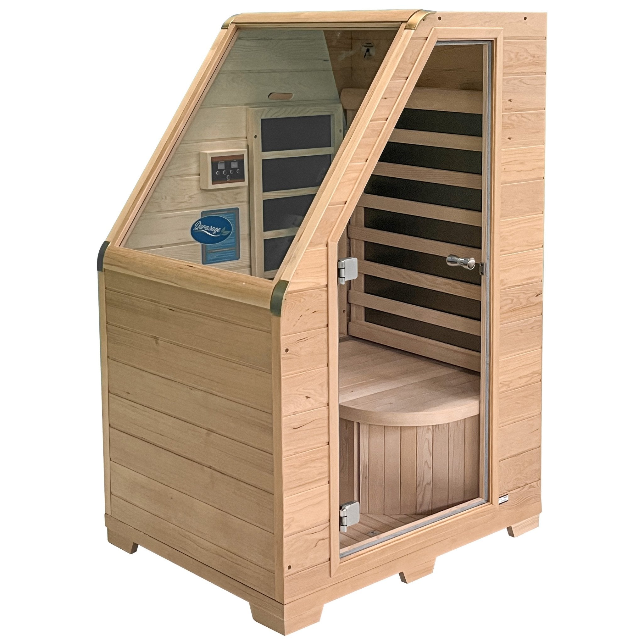 Durasage Health 1 - Person Carbon Infrared Sauna - Canadian Hemlock Wooden Sauna - 760 Watts