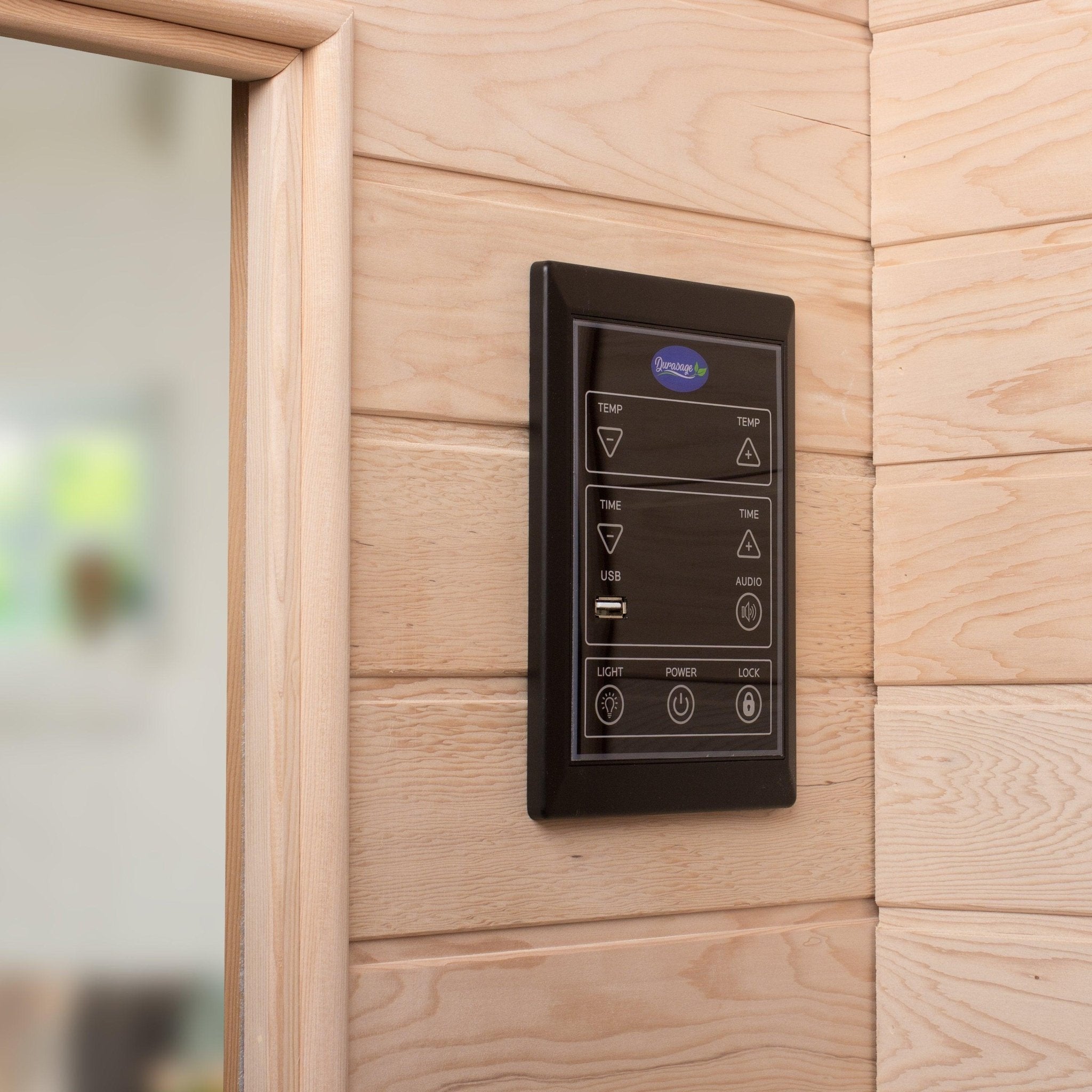 Durasage Health 2 - Person Carbon Infrared Sauna - Canadian Hemlock Wooden Sauna - 1700 Watts - Premium Audio