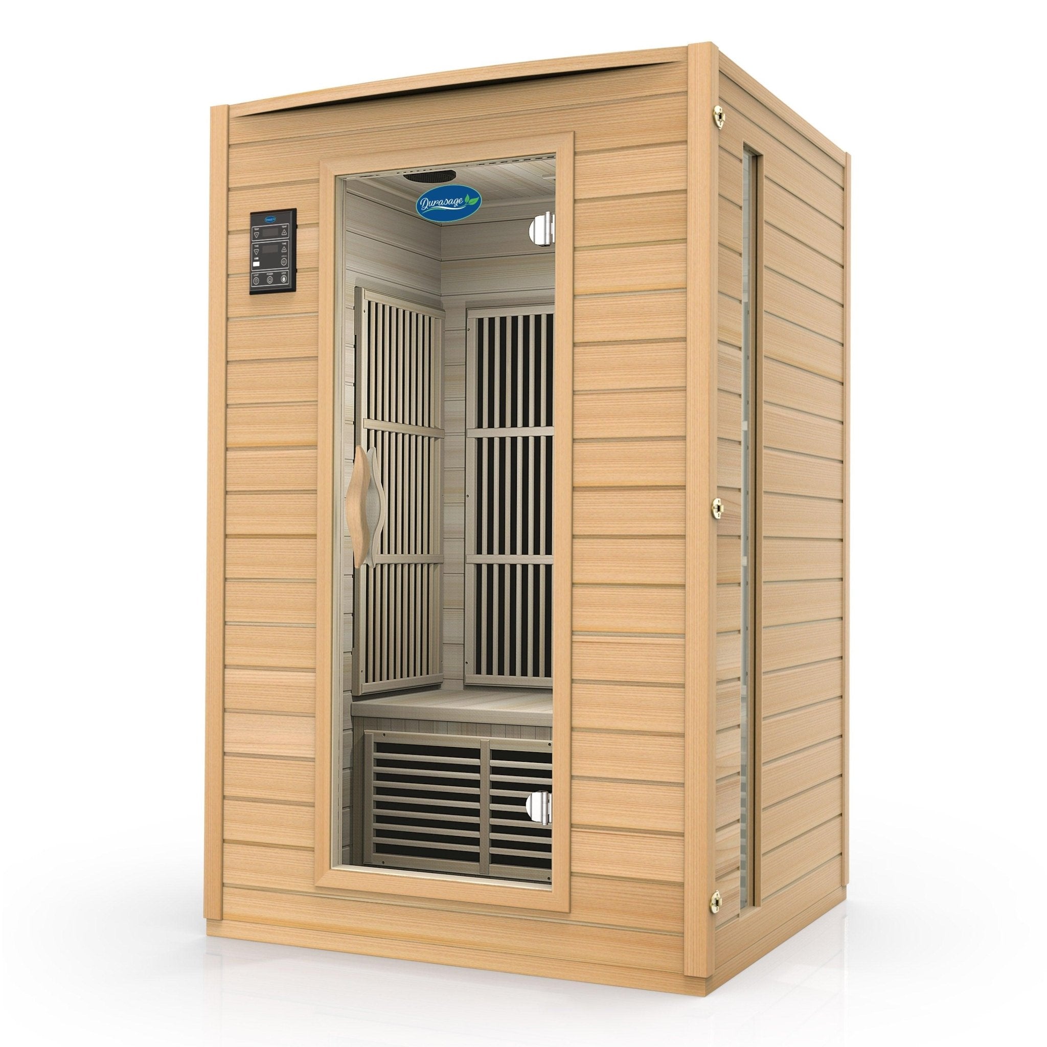Durasage Health 2 - Person Carbon Infrared Sauna - Canadian Hemlock Wooden Sauna - 1700 Watts - Premium Audio