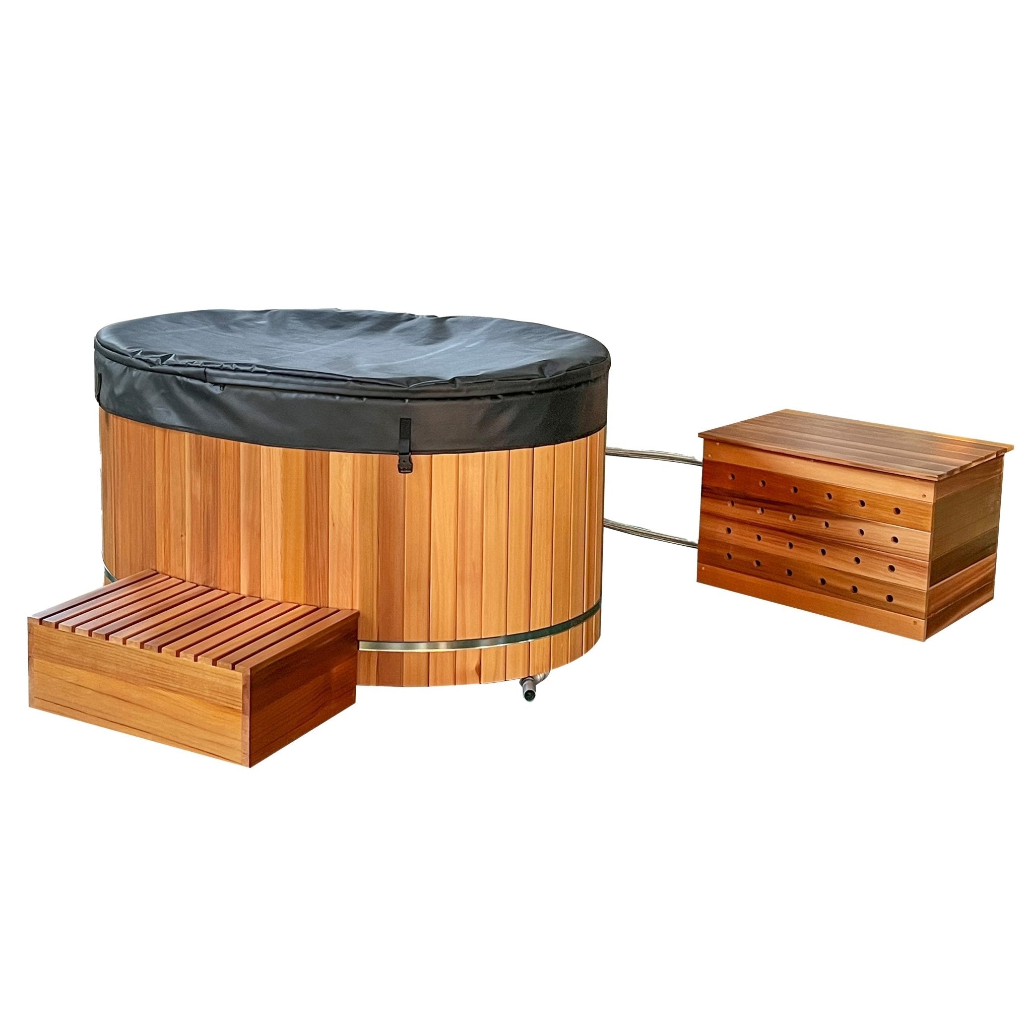 Durasage Health Durasage Cold Plunge Ice Bathtub, Stainless Steel Liner, Ozone Sanitation, Filtration System, 32 - 104 Degrees, 1300W Chiller and Heater