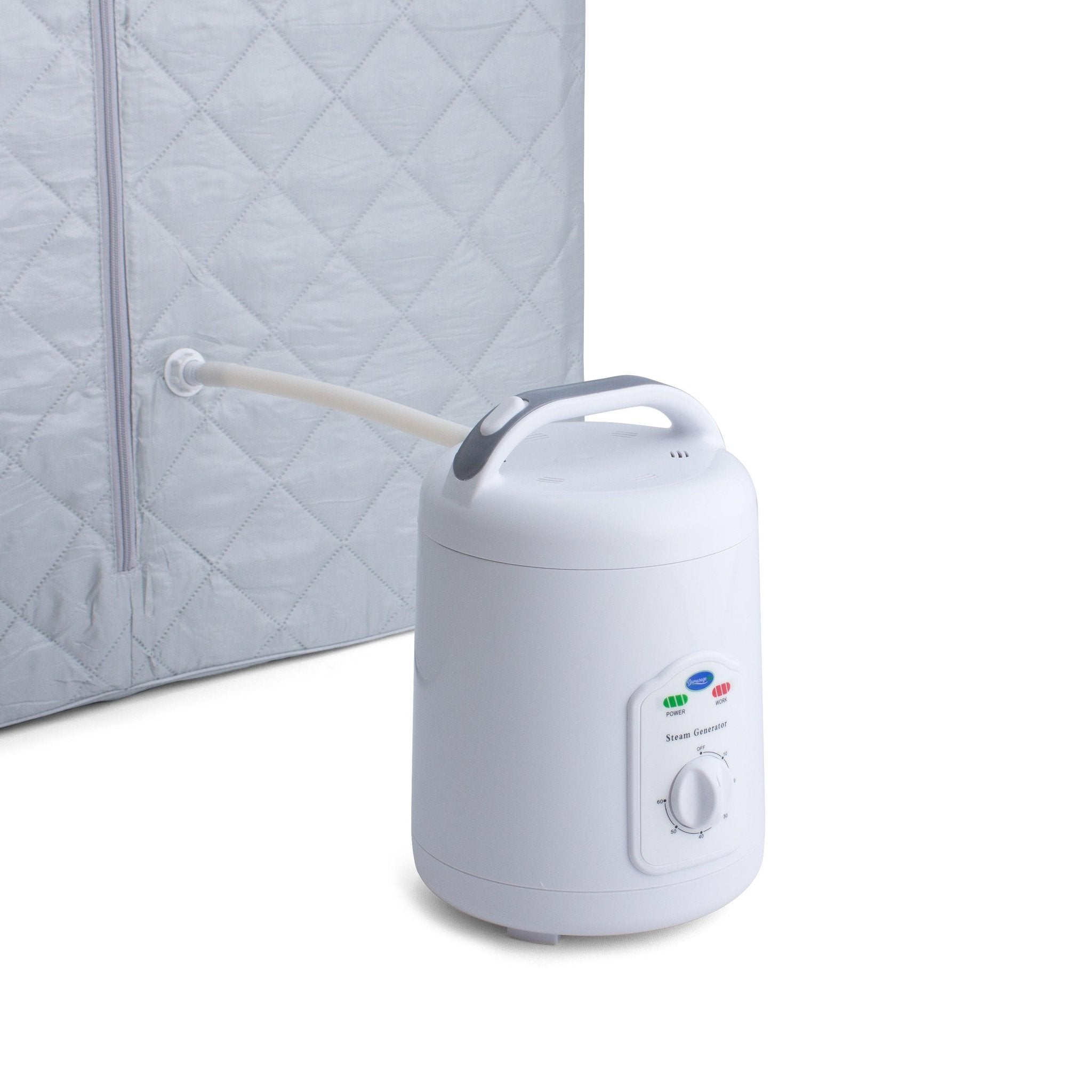 Durasage Health Durasage Lightweight Portable Personal Steam Sauna Spa for Relaxation at Home, 60 Minute Timer, 800 Watt Steam Generator, Chair Included - Silver