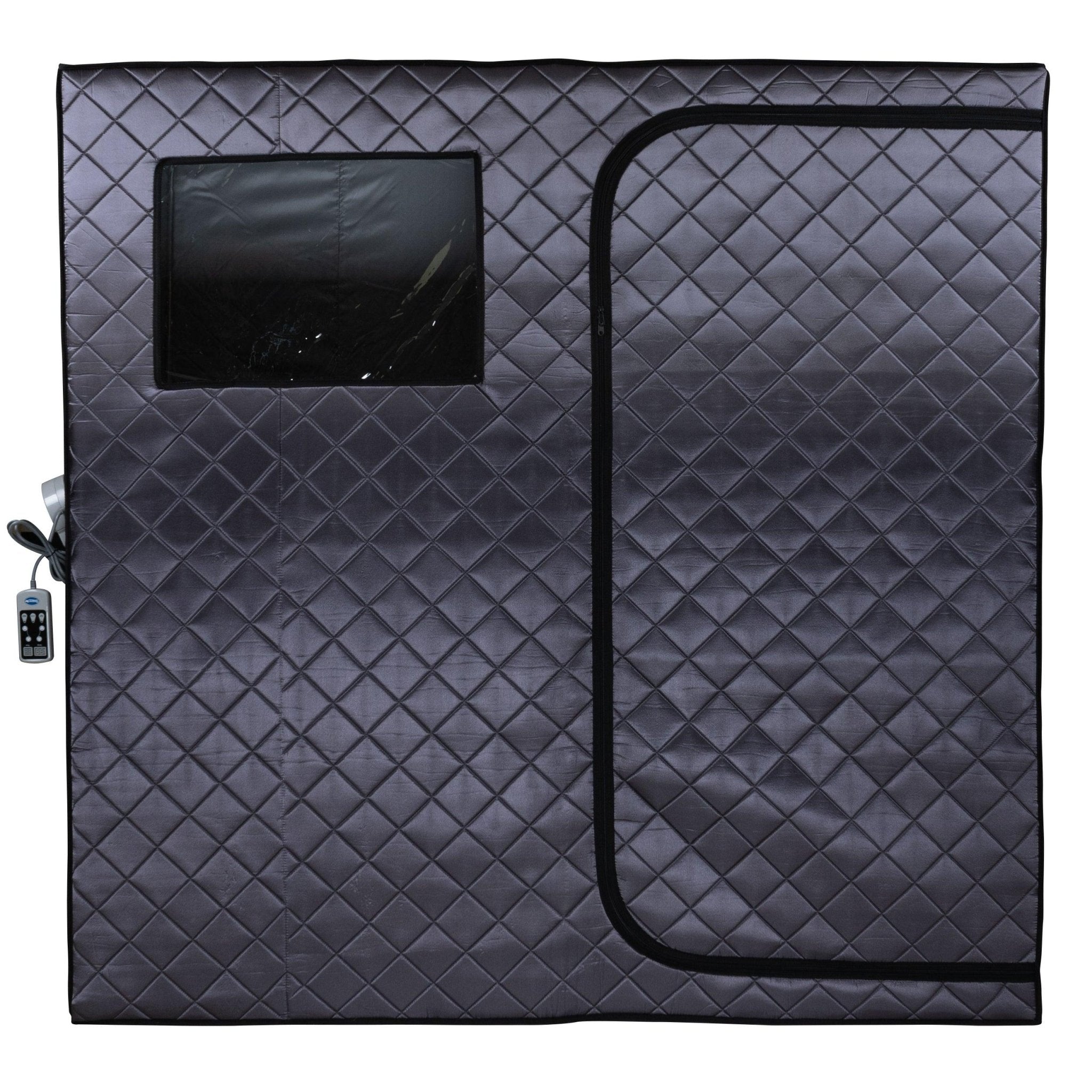 Durasage Health Durasage Portable Full Size Infrared Sauna for at Home | Ultra Low EMF Infrared | LED Lighting, Heating Foot Pad, Ceramic Heat Fan (2 - Person)