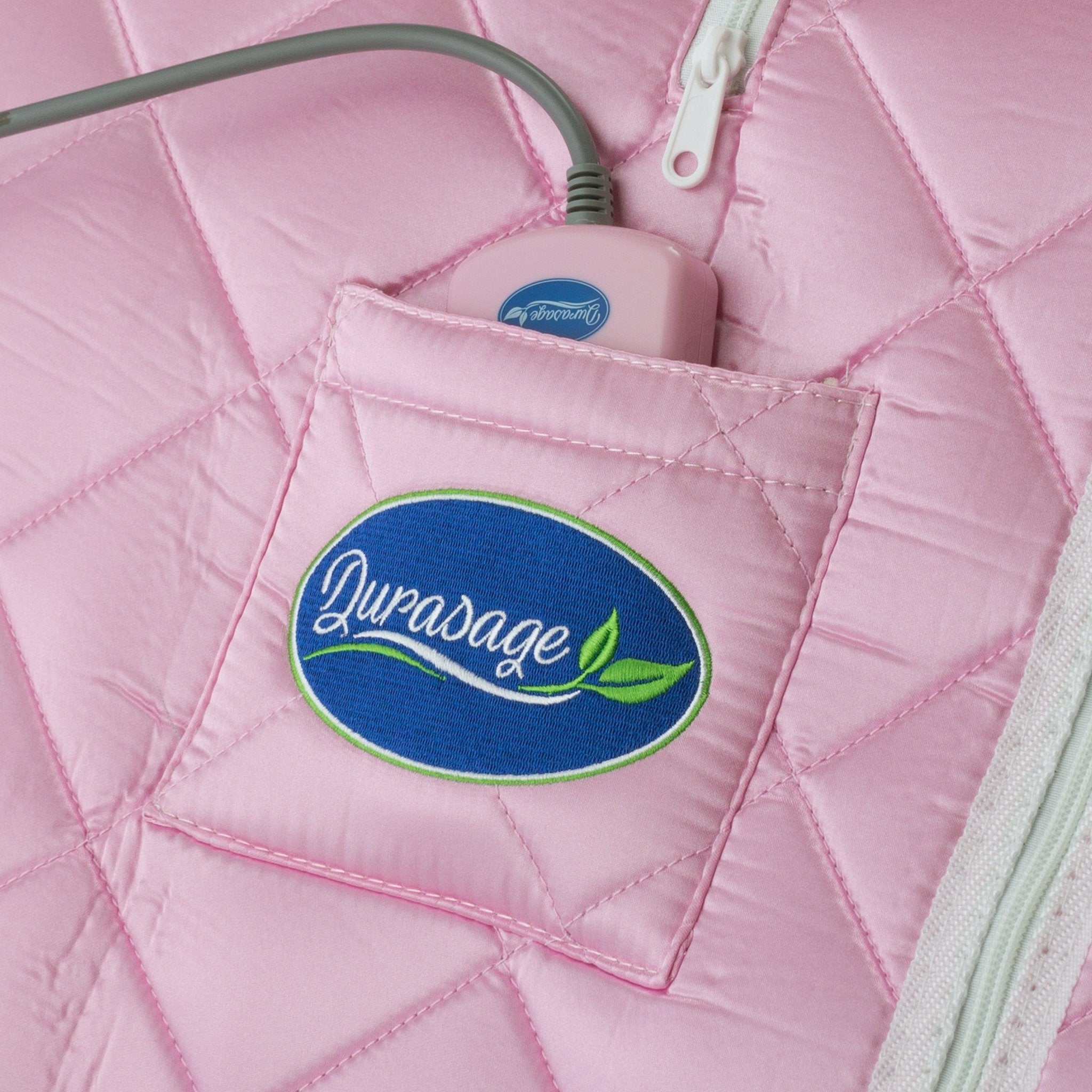 Durasage Health Large Portable Low EMF Negative Ion Indoor Sauna with Chair and Heated Footpad Included - Light Pink