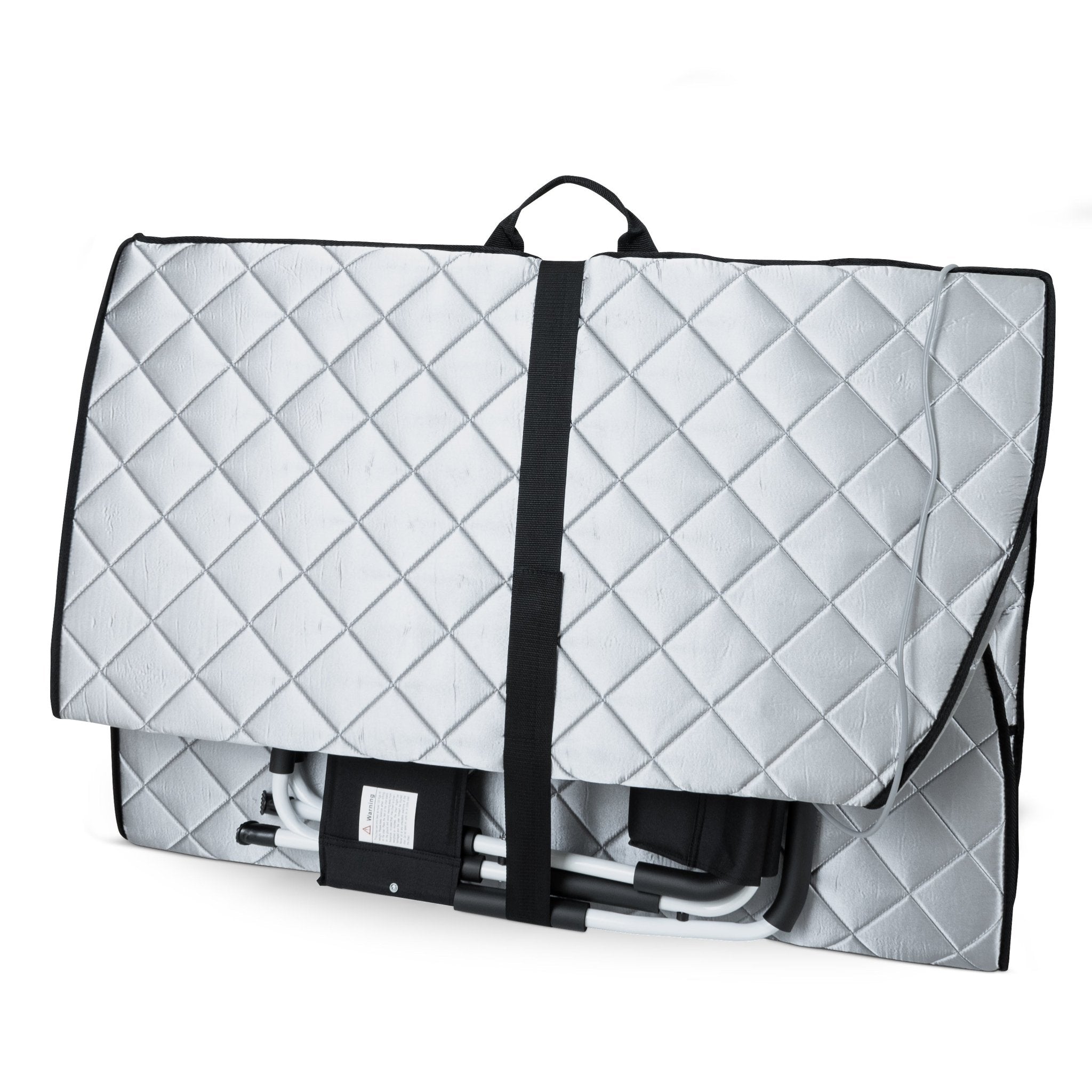 Durasage Health Large Portable Low EMF Negative Ion Indoor Sauna with Chair and Heated Footpad Included - Silver