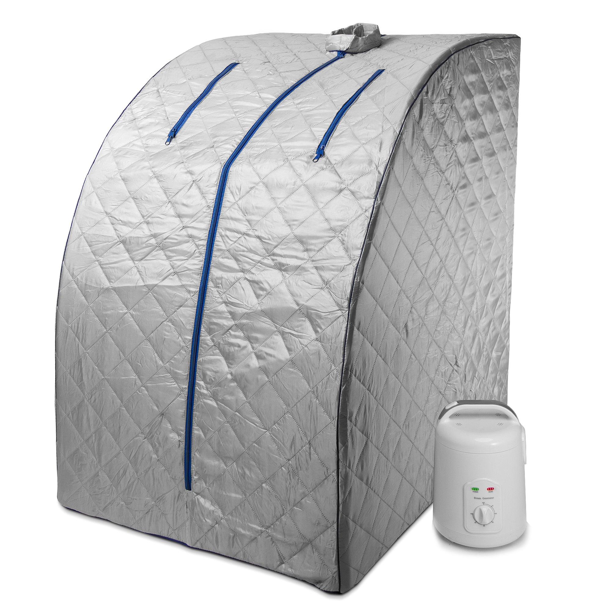 Durasage Health Lightweight Personal Steam Sauna for Weight Loss, Detox & Relaxation, 60 Minute Timer - Blue