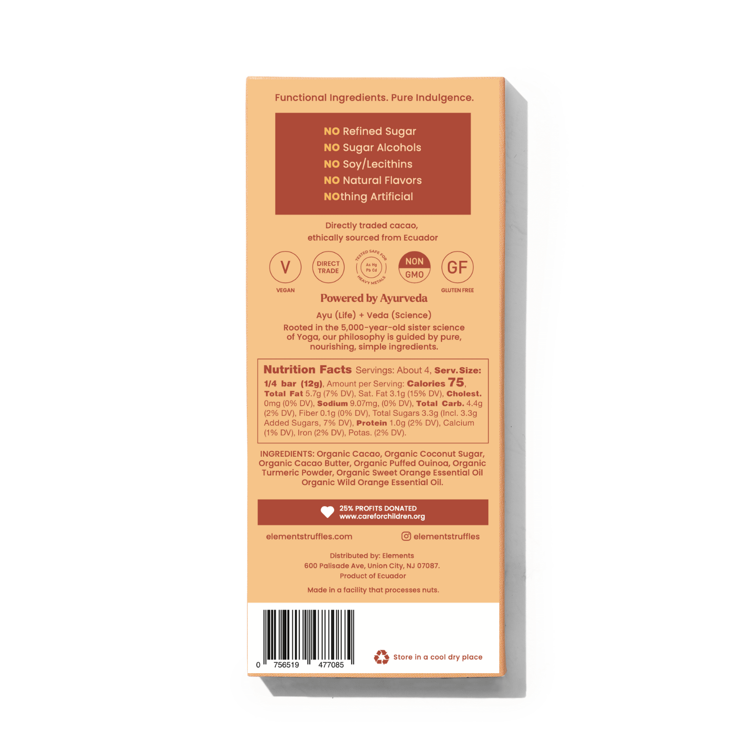 Elements Truffles Orange Crunch