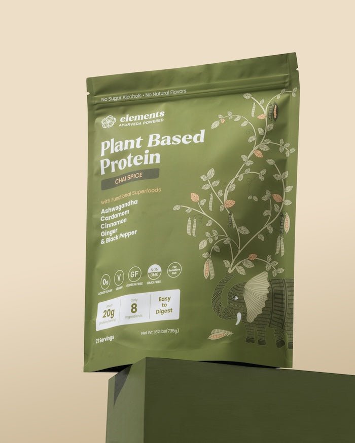 Elements Truffles Plant Based Protein Powder: Chai Spice (21 Servings)