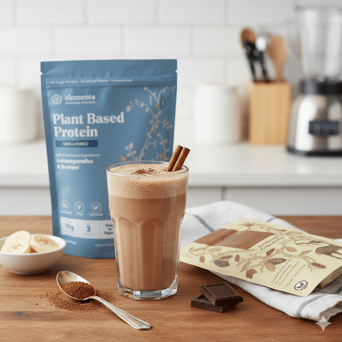 Elements Truffles Plant Based Protein Powder: Unflavored (21 Servings)