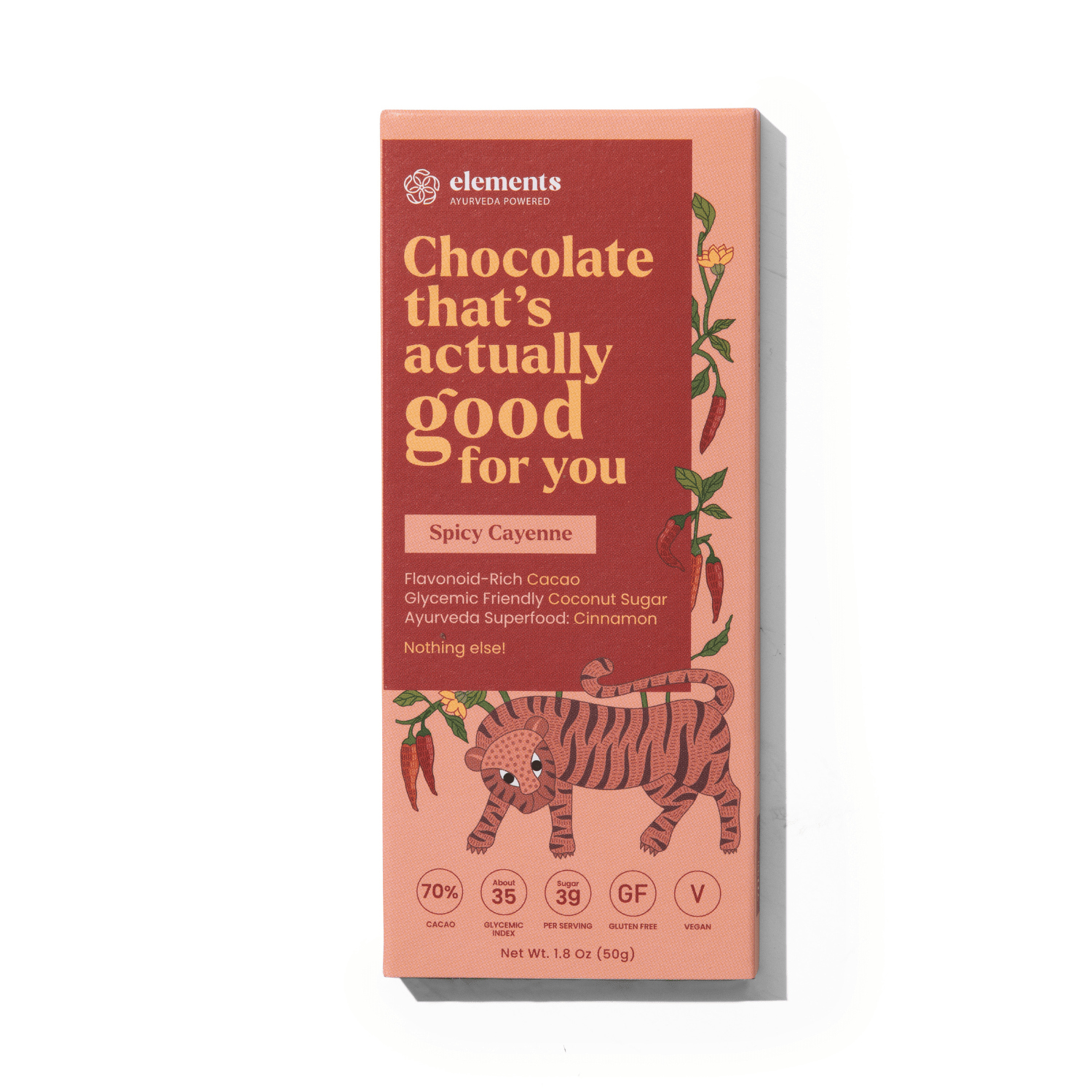 Elements Truffles Spicy Cayenne & Cinnamon