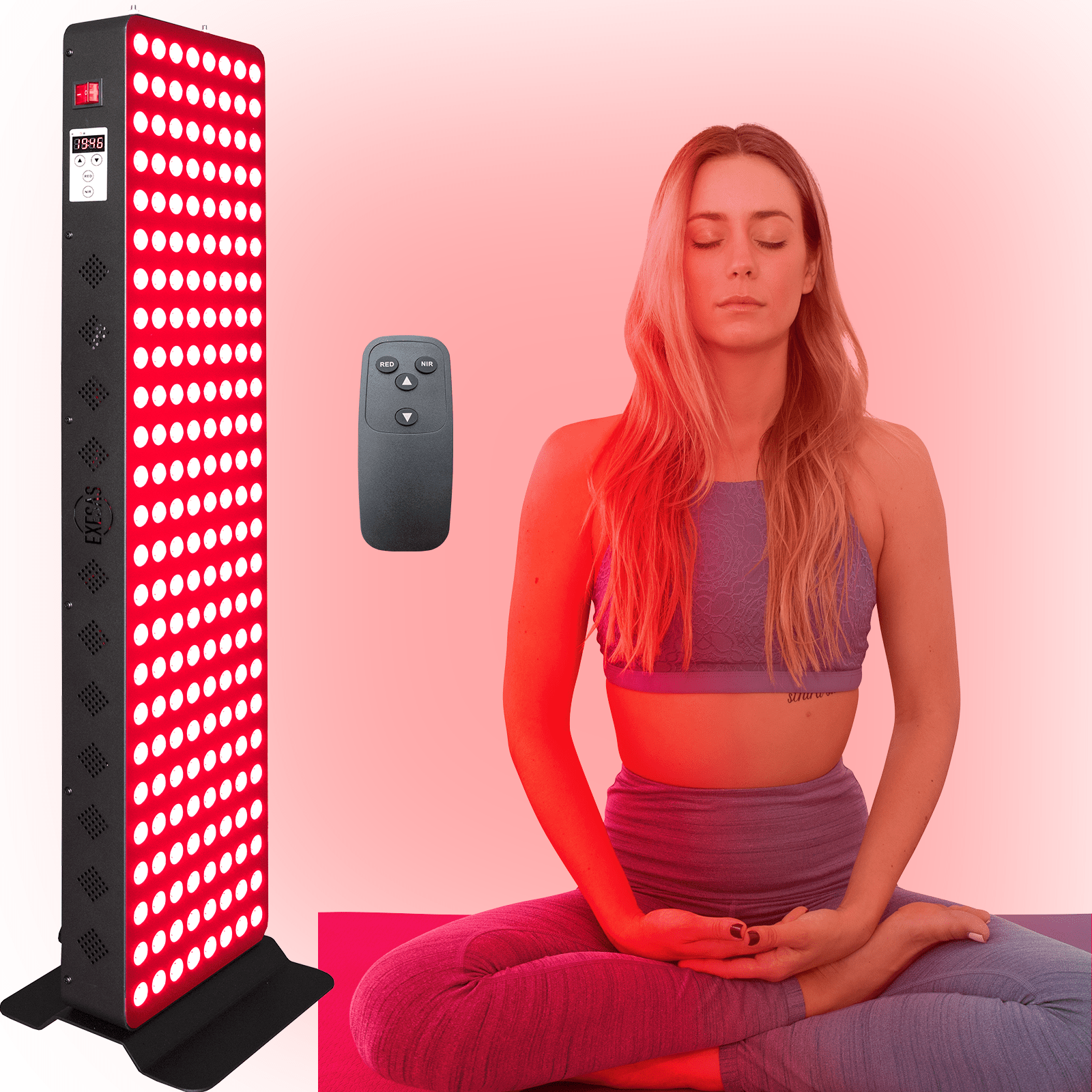 EXESAS EXESAS 200 LED, 1000W Dual - Chip, Red Light Therapy Device for Full Body, 4 - Wavelengths Infrared LED Panel for Skin, Weight, Pain, Wellness