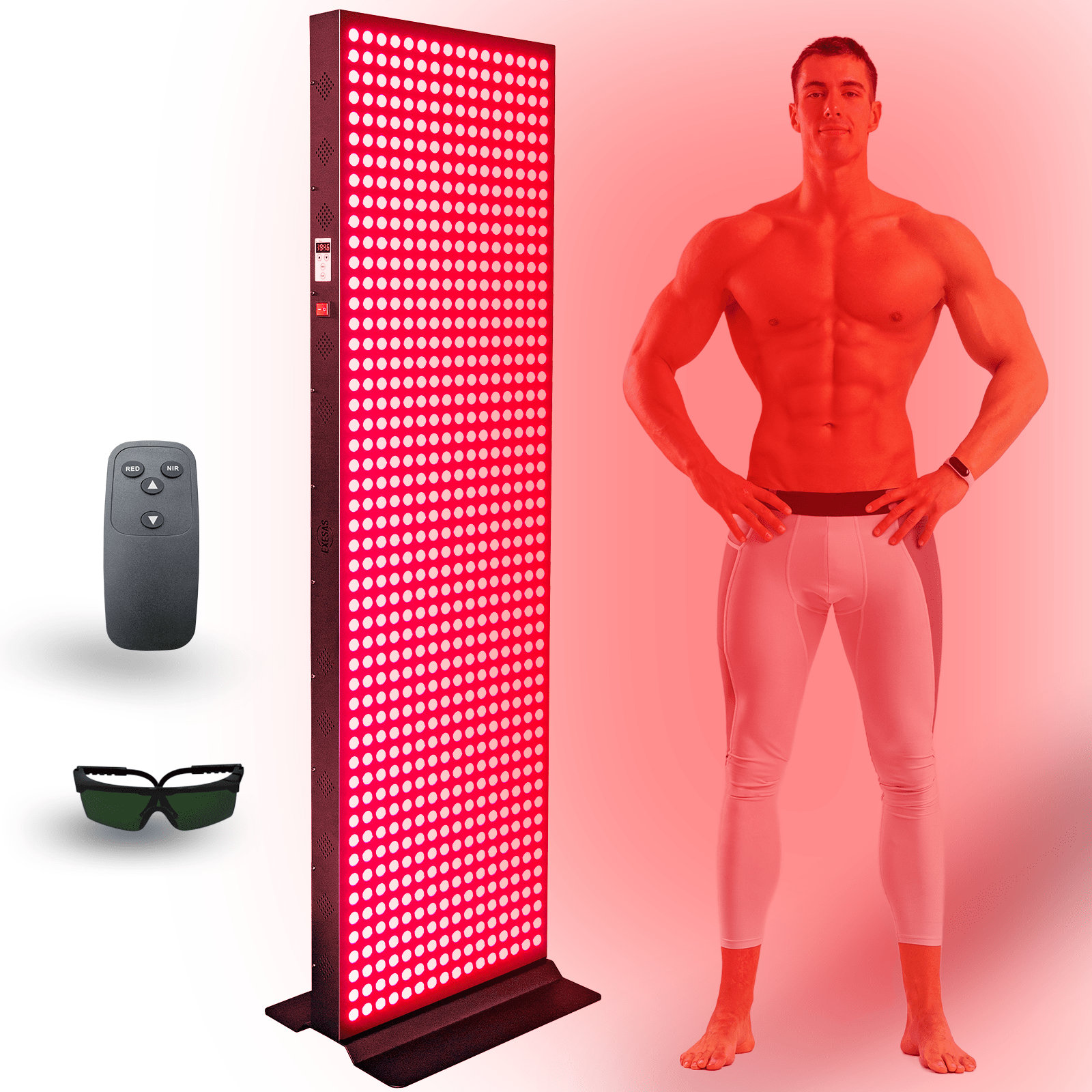 EXESAS EXESAS 800 LED, 4000W Dual - Chip, Red Light Therapy Device for Full Body, 4 - Wavelengths Infrared LED Panel for Skin, Weight, Pain, Wellness