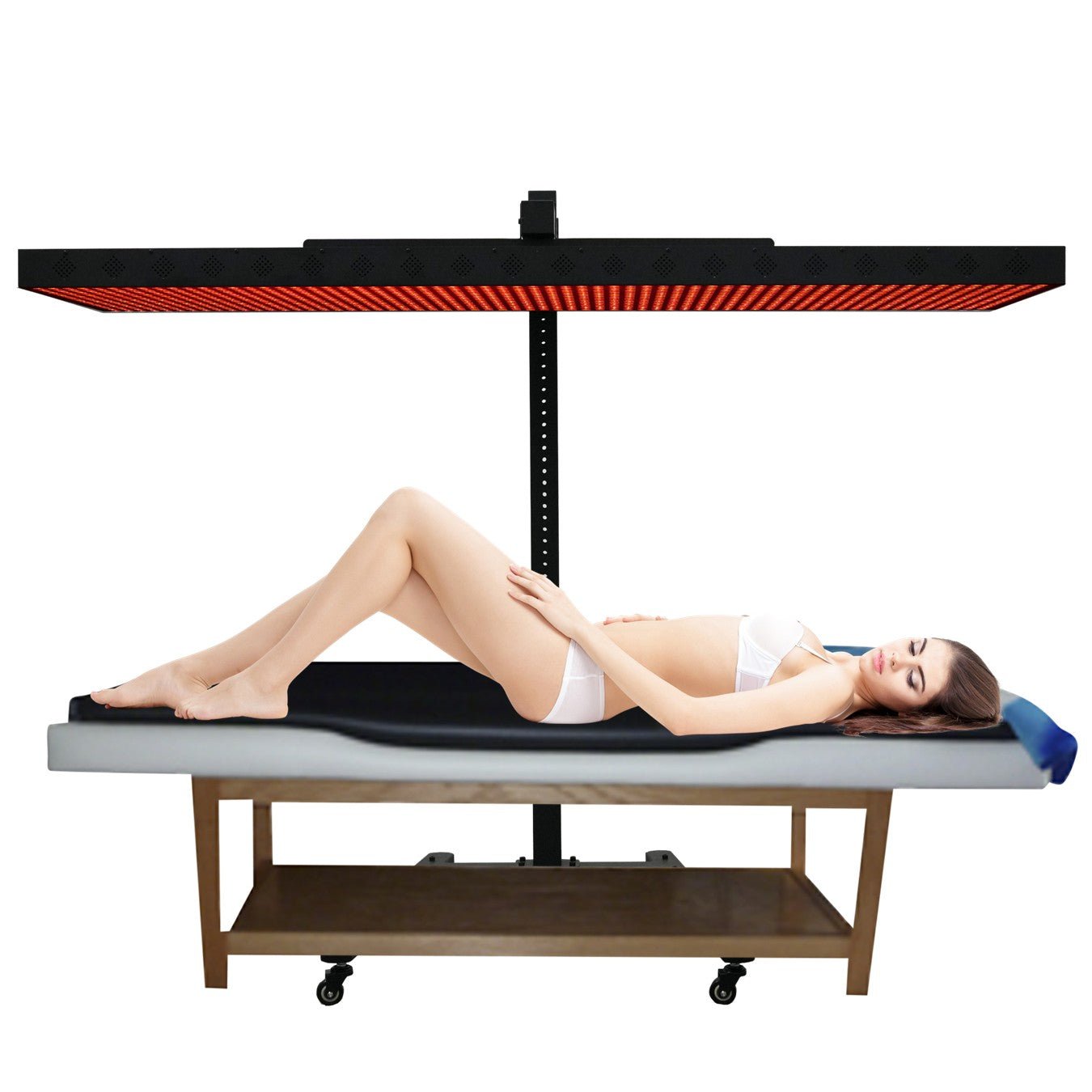 EXESAS Horizontal Rolling Stand for EXESAS Red Light Therapy Panels, Compatible only with EXESAS Panels. (Stand Only, Panel Sold Separately)