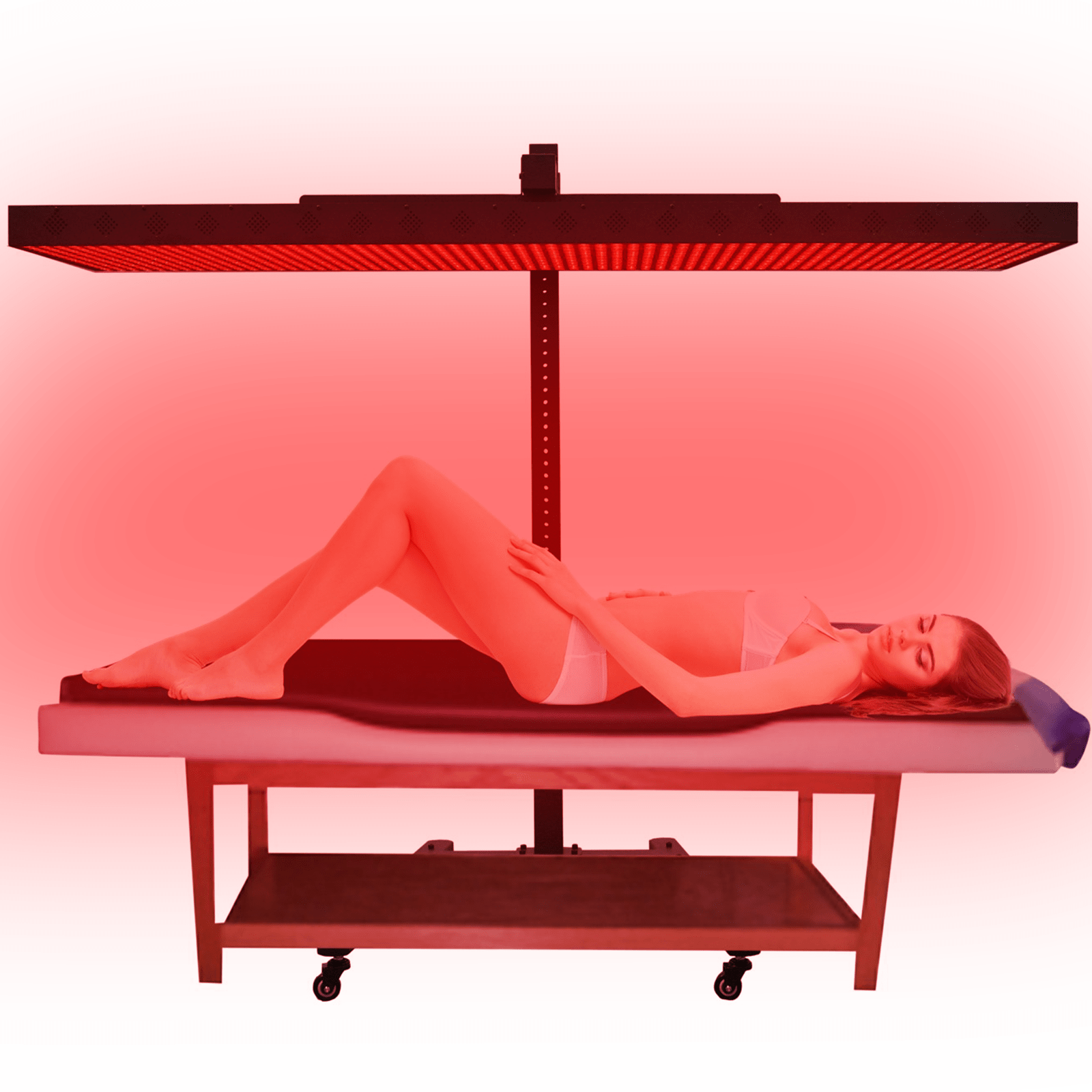 EXESAS Horizontal Rolling Stand for EXESAS Red Light Therapy Panels, Compatible only with EXESAS Panels. (Stand Only, Panel Sold Separately)