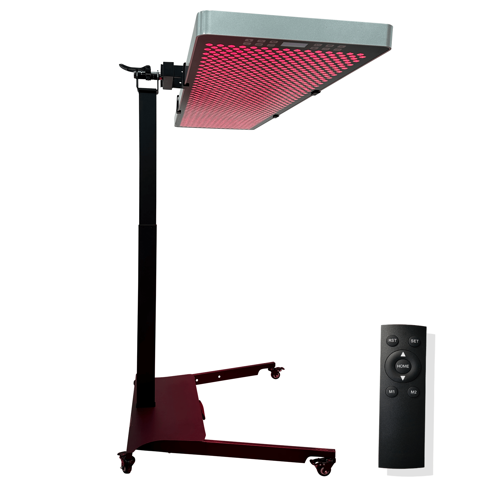 EXESAS Horizontal/Vertical Powered Automatic Rolling Stand for EXESAS Red Light Therapy Panels, Auto Height Adjustment, (Panel Sold Separately)