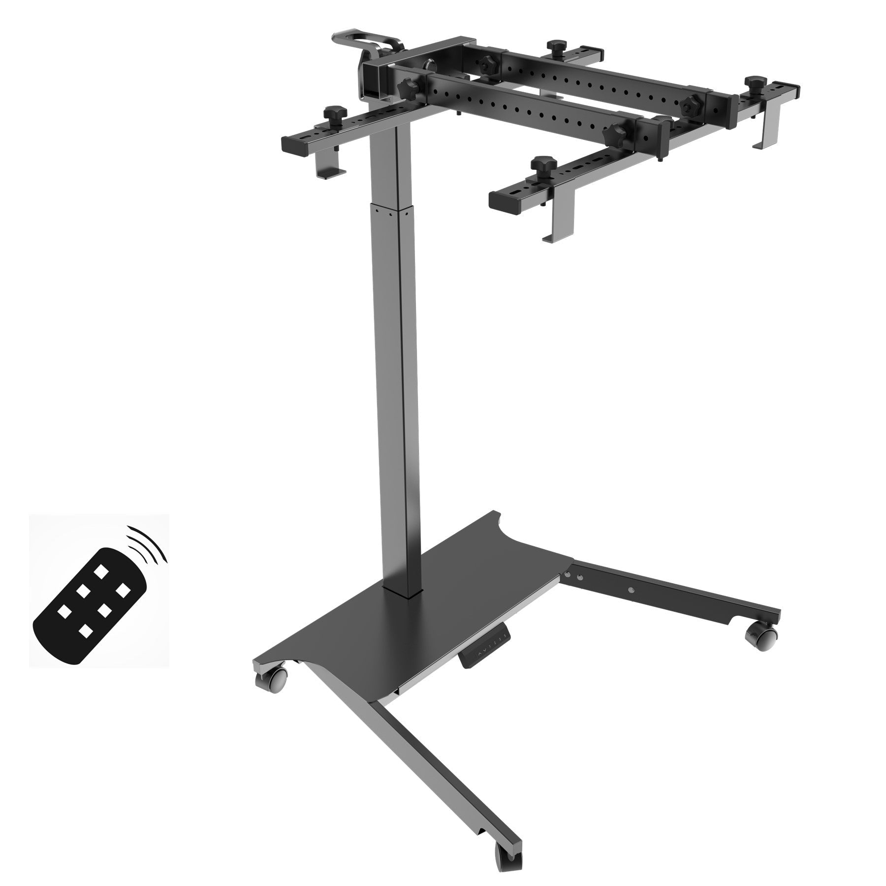 EXESAS Horizontal/Vertical Powered Automatic Rolling Stand for EXESAS Red Light Therapy Panels, Auto Height Adjustment, (Panel Sold Separately)