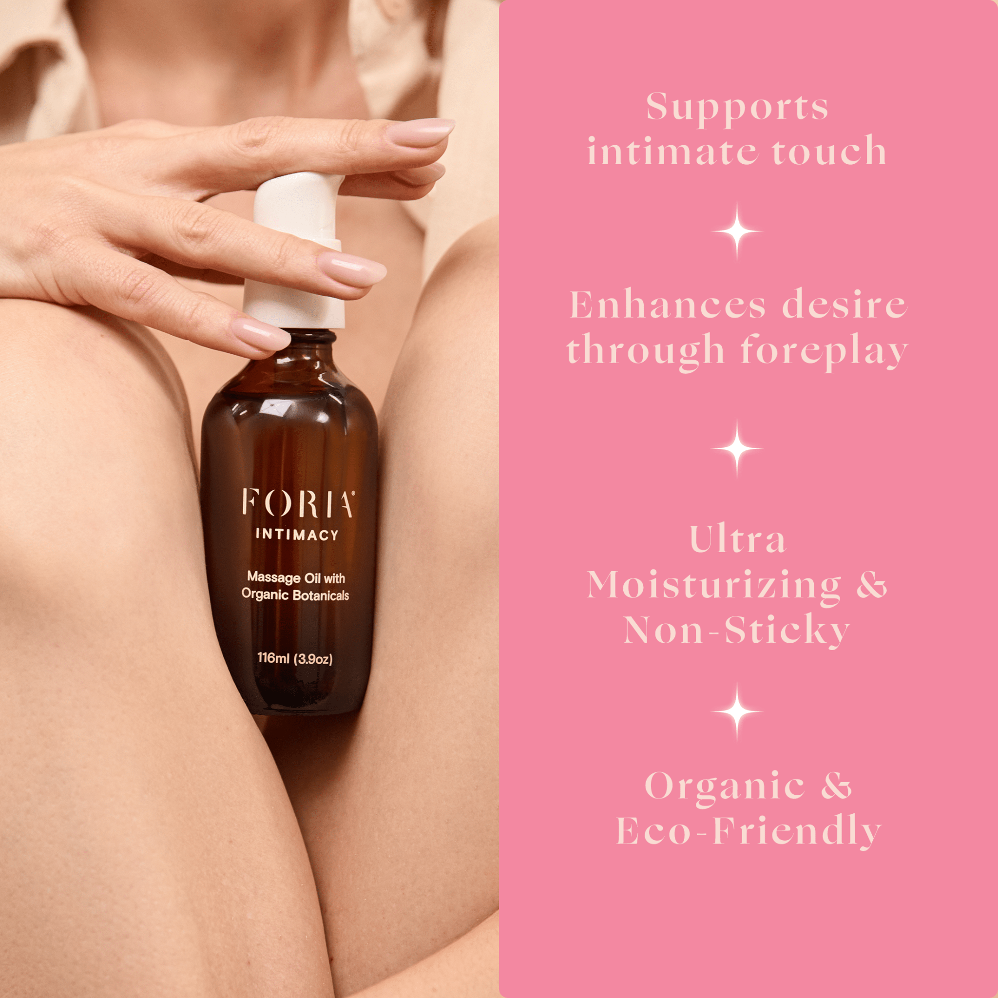 Foria Massage Oil with Organic Botanicals