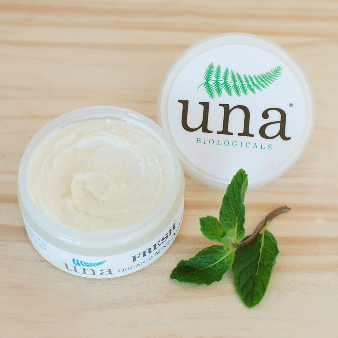 Una Biologicals® Fresh Mint Foot Butter | Natural Body Lotion | Una Biologicals