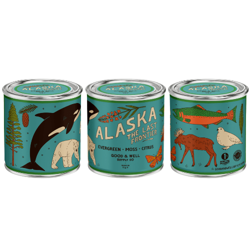 Good & Well Supply Co Alaska State Candle