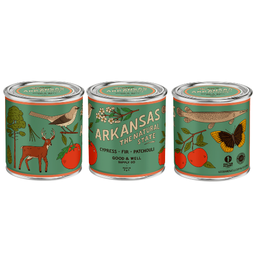 Good & Well Supply Co Arkansas State Candle