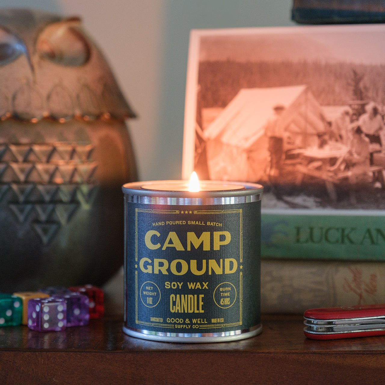 Good & Well Supply Co Camp Ground Happy Place Candle