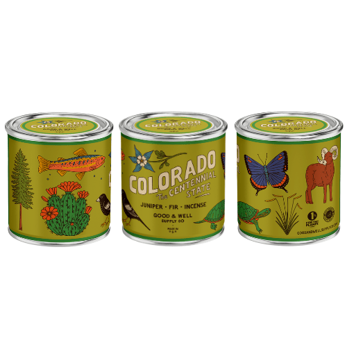 Good & Well Supply Co Colorado State Candle
