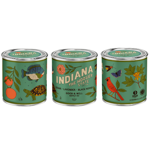 Good & Well Supply Co Indiana State Candle