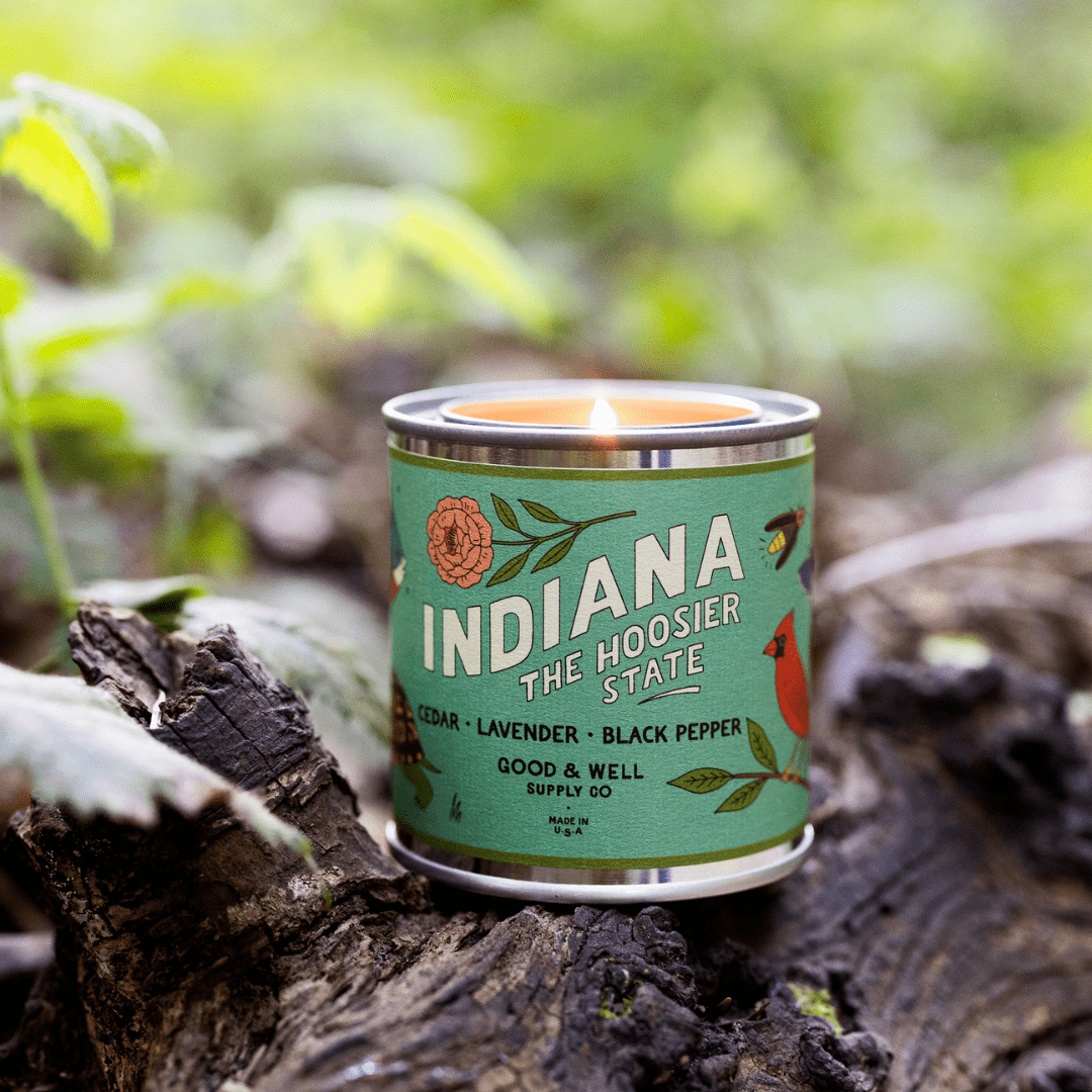 Good & Well Supply Co Indiana State Candle