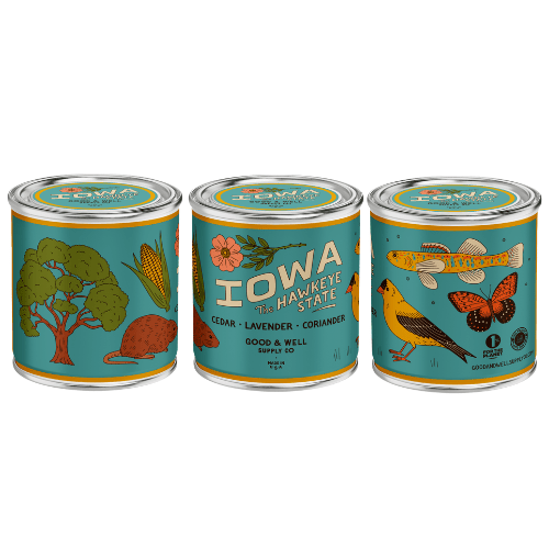 Good & Well Supply Co Iowa State Candle