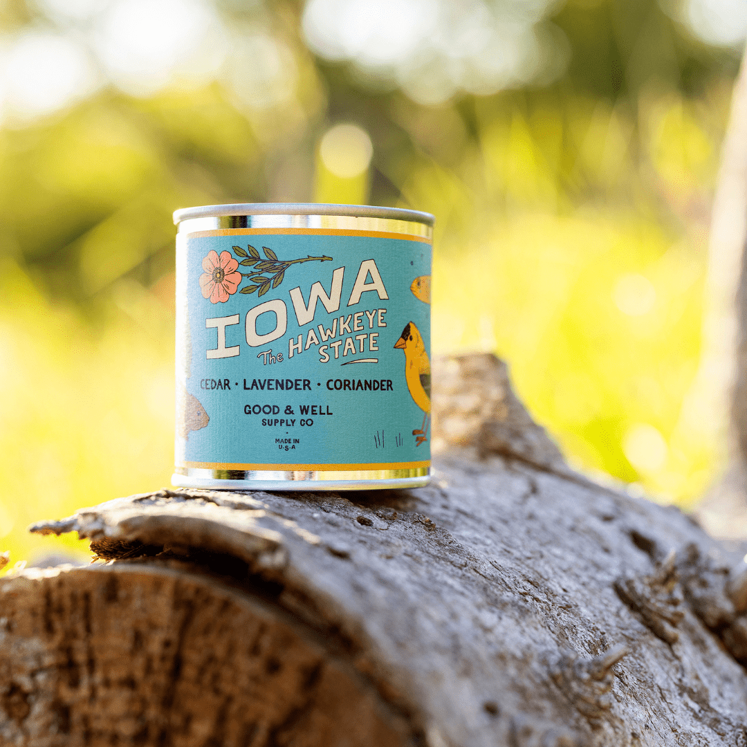 Good & Well Supply Co Iowa State Candle