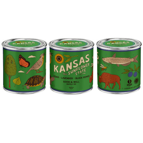 Good & Well Supply Co Kansas State Candle