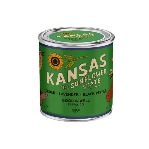 Good & Well Supply Co Kansas State Candle