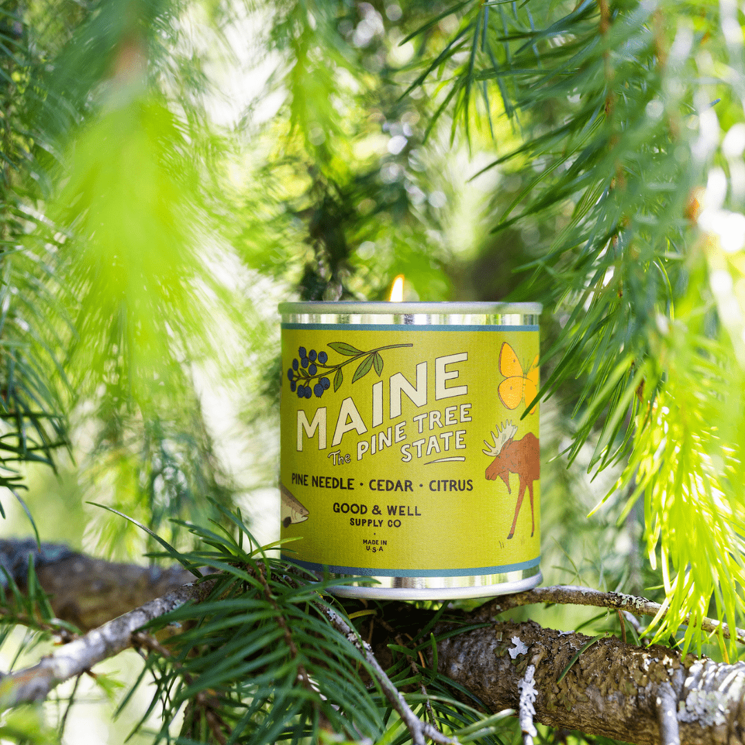 Good & Well Supply Co Maine State Candle