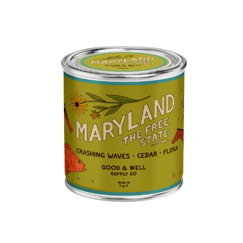 Good & Well Supply Co Maryland State Candle