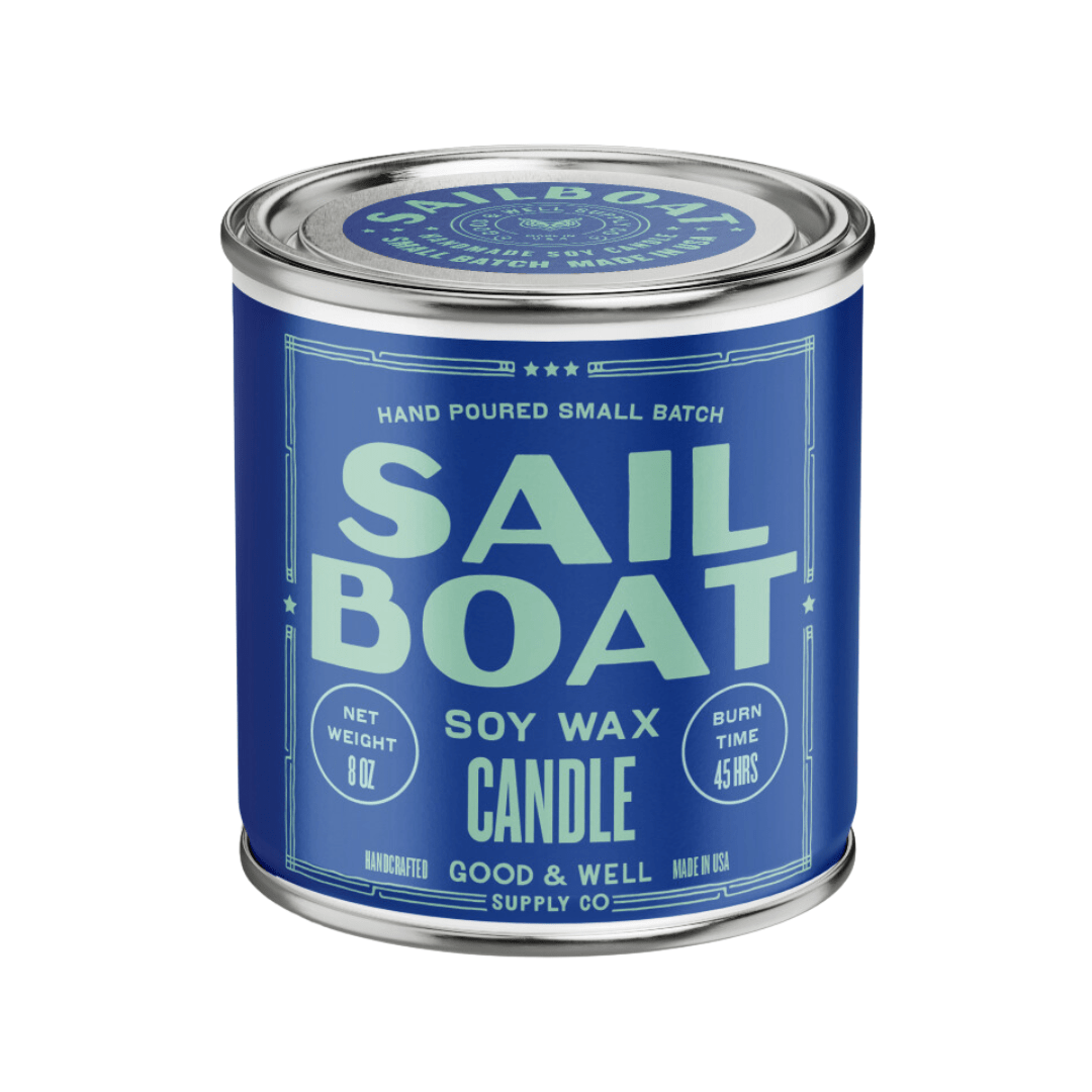 Good & Well Supply Co Sail Boat Happy Place Candle