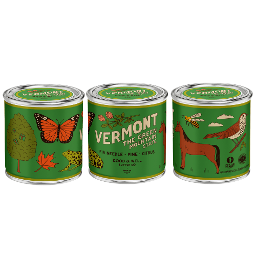 Good & Well Supply Co Vermont State Candle