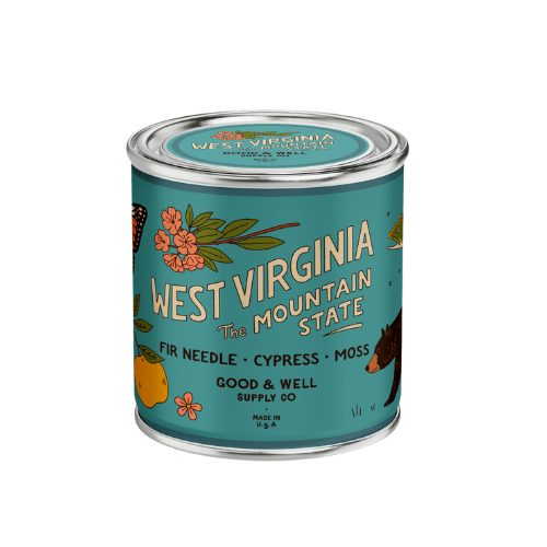 Good & Well Supply Co West Virginia State Candle