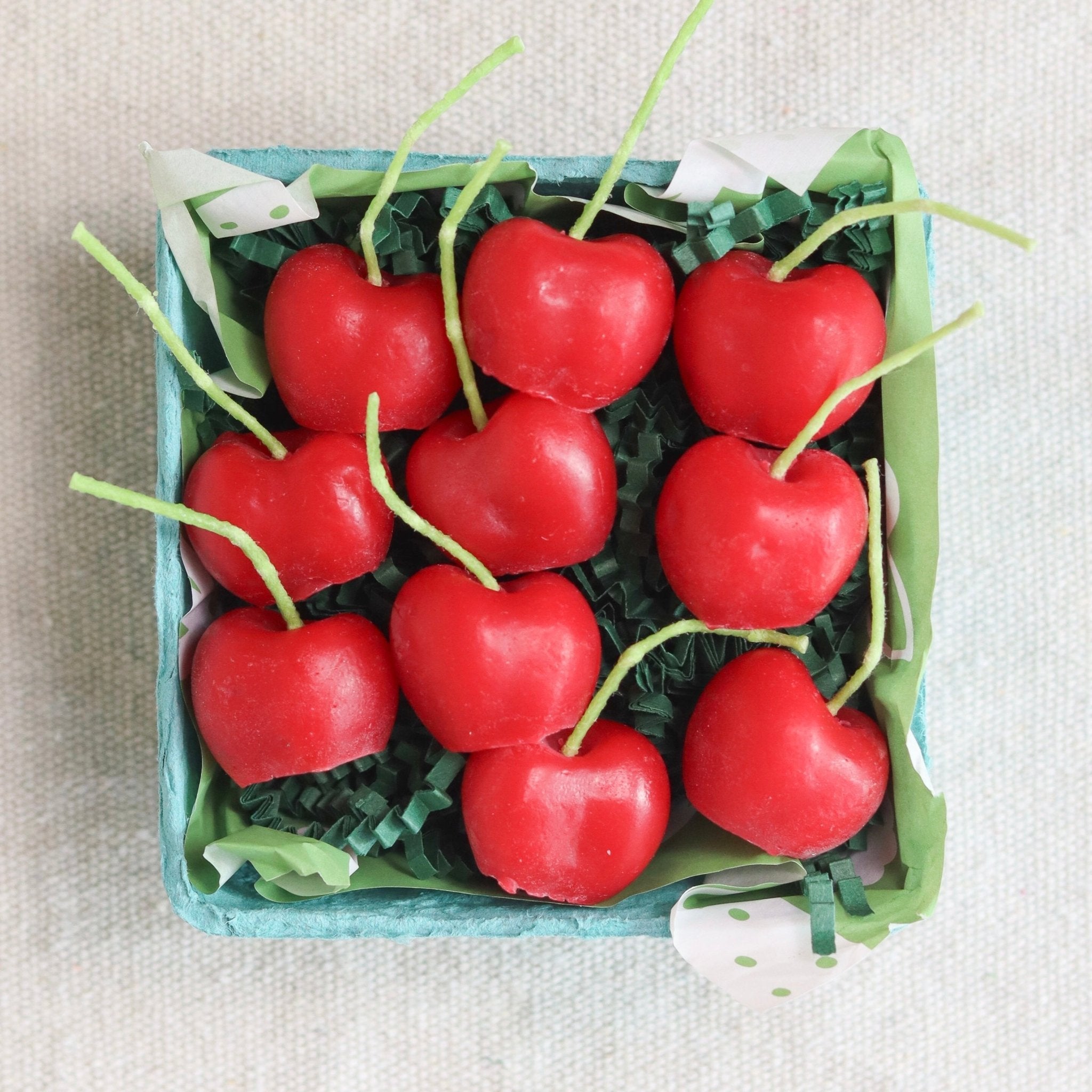 Happy Organics Beeswax Cherry Birthday Candles